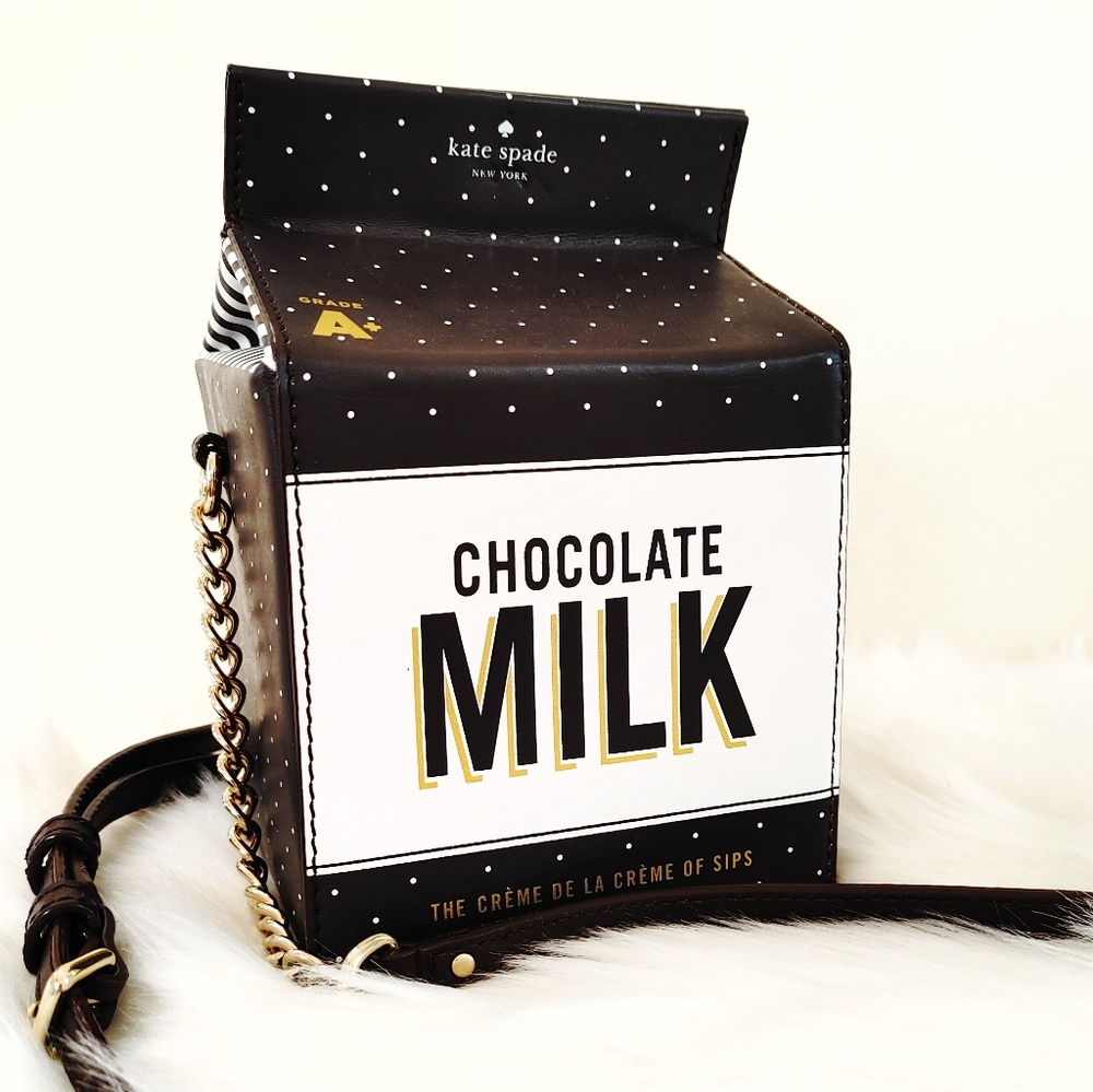 Kate Spade Creme de la Creme Chocolate Milk Purse - Picture 2 of 11